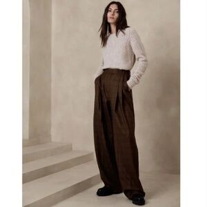 Banana Republic | Vasto Wide-Leg Italian Wool Pant